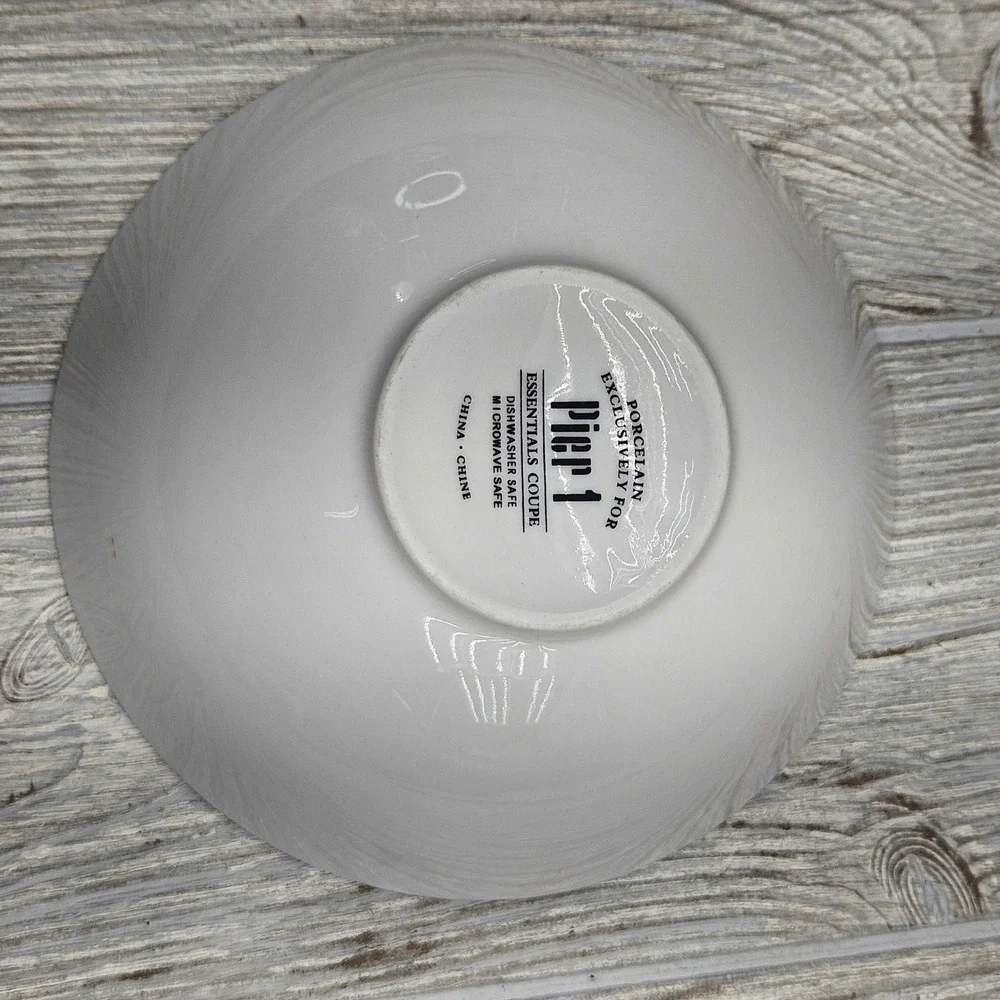 Pier 1 Essentials Coupe White Porcelain 7 Inch Cereal Soup Bowl Replacement